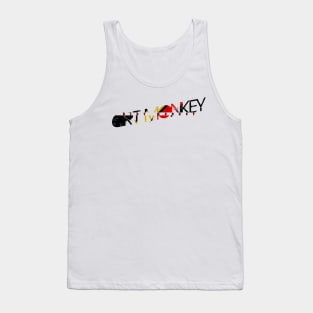 vintage typo Dirt Monkey Tank Top